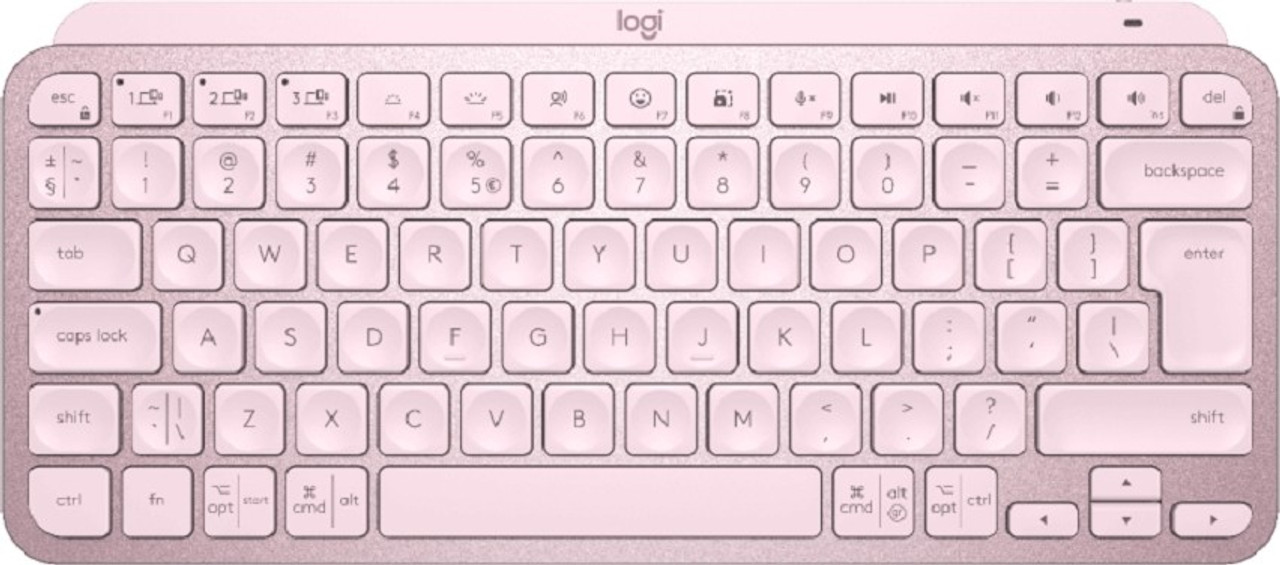 LOGITECH MX Keys Mini Rose Clavier sans fil Compact, Bluetooth AZERTY - PC  / MAC - Android (920-010484) avec Quadrimedia