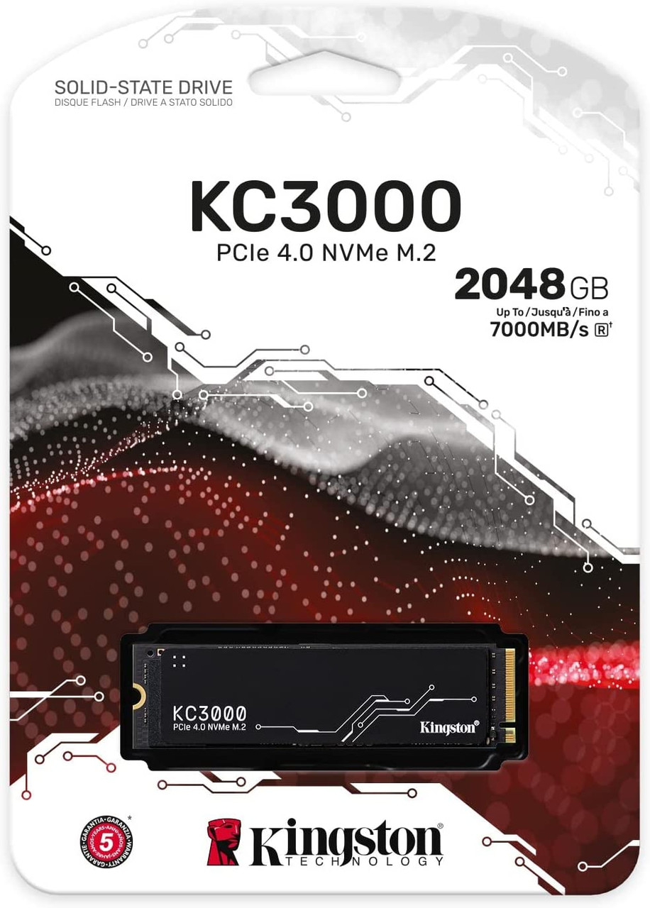 Kingston KC3000 2TB PCIe 4.0 NVMe M.2 SSD, KC3000, AYOUB COMPUTERS