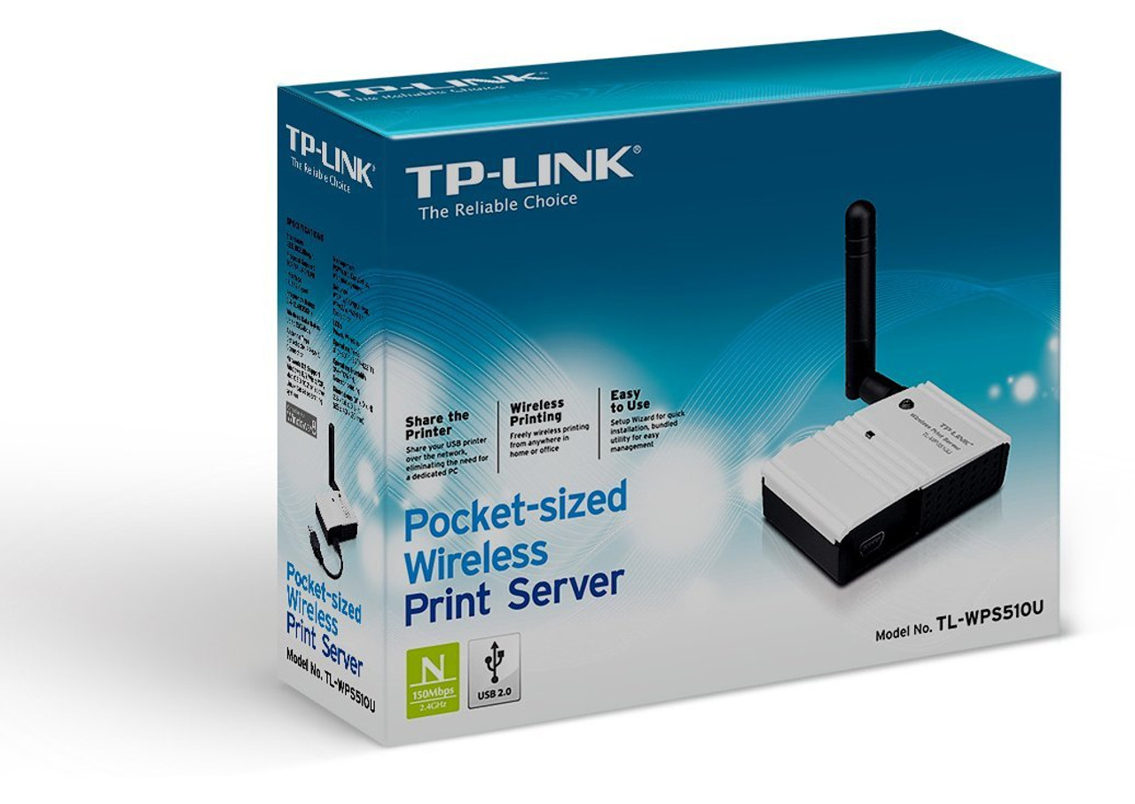 TP-Link 150Mbps Wireless Print Server, TL-WPS510U, AYOUB COMPUTERS