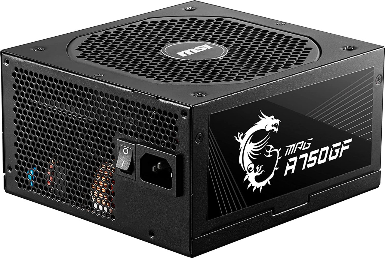 MSI MAG A750GL PCIE 5 & ATX 3.0 Gaming Power Supply - Full Modular - 80  Plus Gold Certified 750W - Compact Size - ATX PSU
