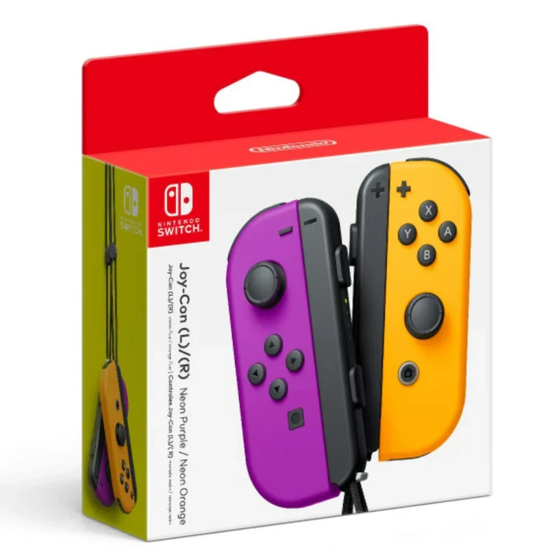 Nintendo Switch Joy-Con (L)/(R) - Neon Orange/Neon Purple | AYOUB