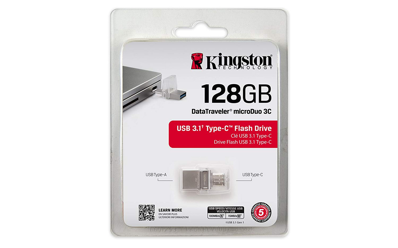 DTKN/128GB, Clé USB Kingston Kyson, 128 Go, USB 3.2