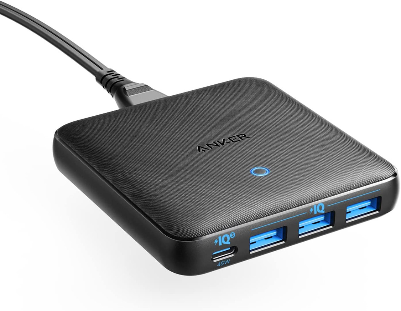 Anker 65W 4 Port PIQ  Fast Charger Adapter, USB C Charger, Black |   | AYOUB COMPUTERS | LEBANON