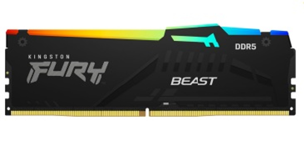 Kingston Fury 32GB D5-5200 Beast RGB BLK K2 X16 Memory