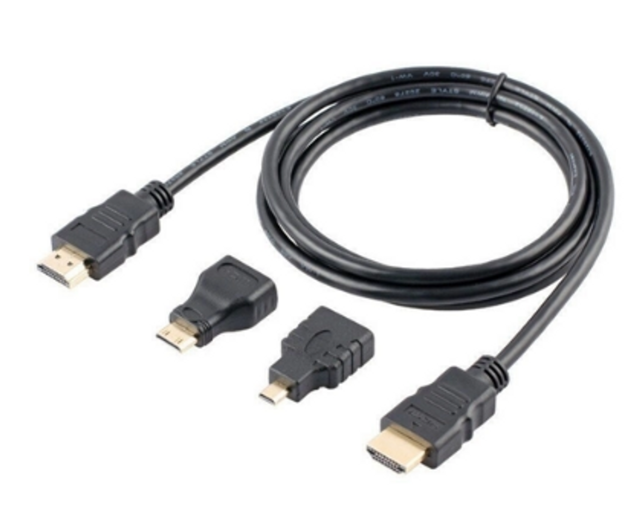 3 in 1 HDMI v1.4 Female to Mini And Micro HDMI Male Adapter