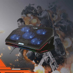 Porodo Gaming Multi Fan Cooling Pad, Black | PDX110-BK
