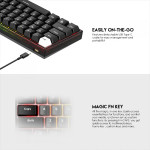 Fantech MK857 MAXFIT61 RGB Wired Mechanical Gaming Keyboard, Black | MK857