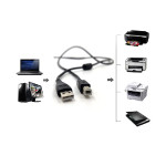 HEATZ Printer Cable 1.5M, Black | ZT34