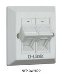 D-link Angular Faceplate,white|NFP-0WHI22