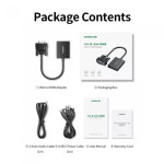 UGreen VGA to HDMI Converter With Audio CM513 | 50945