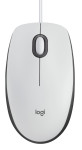 Logitech M100 USB Mouse, White | 910-006764