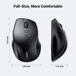 UGREEN Ergonomic, Silent Bluetooth & Wireless Mouse ,Black | 90395