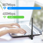 Cudy AC1300 High Gain USB Wi-Fi Adapter | WU1400