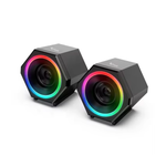 Kisonli Desktop RGB Computer Speaker- Black | L-6060