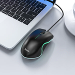 Hoco Enjoy Gaming Luminous LED Wired Mouse, Black | GM19