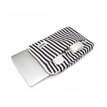 Kinmac Vertical Design Sleeve - Black Stripe - 13-14 Inch | KMS406