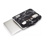Kinmac Vertical Design Sleeve - BLACK MARBLE - 13-14 Inch | KMS401