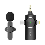 Coteci 3-in-1 Wireless Radio Noise Reduction Microphone