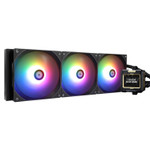 Thermalright Frozen Warframe 420 — Black ARGB AIO Liquid CPU Cooler with 2.4" LCD Display | TL-C14C-S Fans