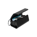 Levelo Neo Leather Case – Black – with Terra Cigarette Compartment | LVLNLQLB