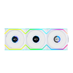 Lian Li UNI FAN SL Wireless LCD (Reverse Blade) 120 White Triple Pack With Controller | G99.12RSLLCD1W3W.00