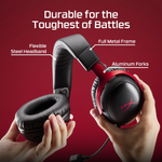 HyperX Cloud III S Wireless Gaming Headset - Black/Red | A59Z0AA