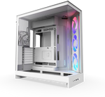 NZXT H9 Flow RGB Large Dual-Chamber Mid-Tower White ATX Airflow Case with RGB | CM-H92FW-R1