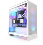 NZXT H7 Flow RGB Edition White Mid-Tower Airflow Case | CM-H72FW-R1