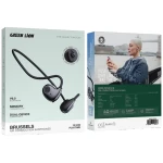Green Lion Brussels Air Conduction Earphones - Black | GNBRSLSEPBK
