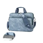 Kinmac 360° Shockproof Embossed Leather Laptop Case Denim | KMC474-75