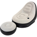 Avenli Deluxe Inflatable Lounger with Stool 125 × 100 × 85cm | 22321