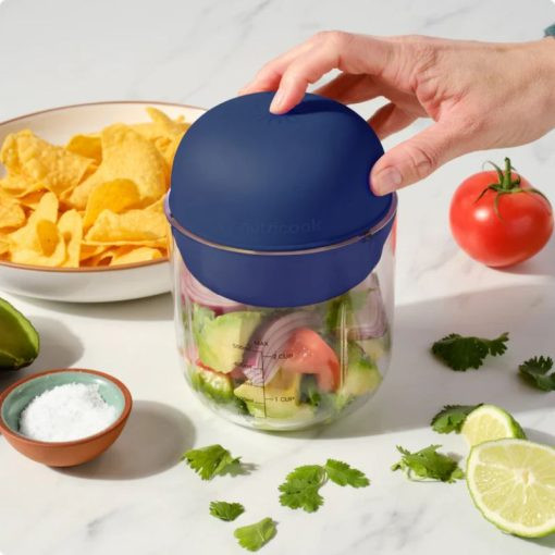 Nutricook Choppi , Cordless Rechargeable Chopper, Blue | CH600-ME ...