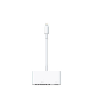 Apple Lightning to VGA Adapter MD825 — iPhone & iPad Display Output to Projector/Monitor