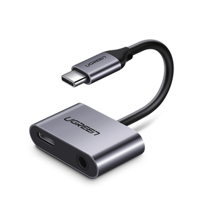 UGreen 2-in-1 USB C to 3.5mm Headphone and Charger Adapter | 60164 (Doesn't Support iPhone)