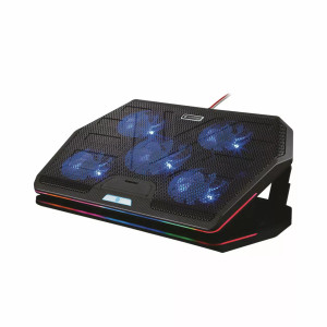 Porodo Gaming Multi Fan Cooling Pad, Black | PDX110-BK