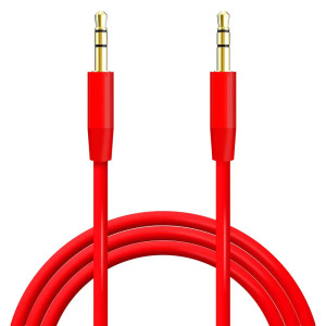 Audio Jack Cable M/M - 1 Meter ,Red