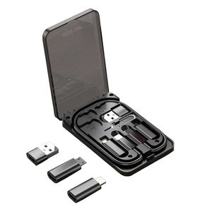 Green Lion 6 in 1 MultiFunctional Travel Box - Black | GN6MFCBOXBK