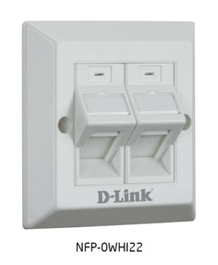 D-link Angular Faceplate,white|NFP-0WHI22