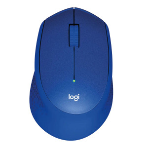 Logitech M330 Silent Wireless Mouse, Blue