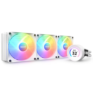NZXT Kraken Elite 360 RGB 360mm AIO Liquid Cooler with LCD Display and RGB Fans | RL-KR36E-W1