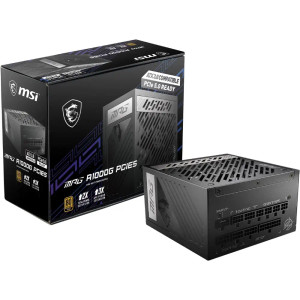 MSI Power supply MPG A1000G PCIE 5 & ATX 3.0 80+GOLD PSU,1000W | 306-7ZP7C11-CE0