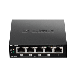 D-Link 5-Port Gigabit Desktop Switch with 4 PoE ports | DGS-1005P/E
