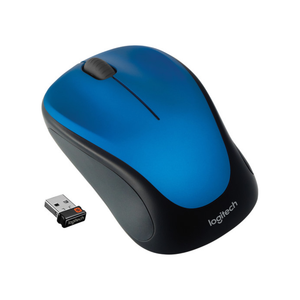 Logitech M317 Wireless Mouse, 2.4 GHz with USB Receiver, Blue | 910-002901