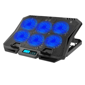 Laptop cooler X6A with Display 6 Fans Blue | X6A