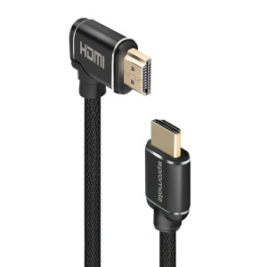 Promate High Definition Right Angle 4K HDMI Audio Video Cable,1.5M Black | PROLINK4K1-150