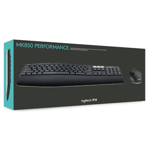 Logitech MK850 Performance Wireless Keyboard And Mouse Combo, Bluetooth Smart, 2.4GHz Wireless Connection, 1000 Dpi Sensor, 8 Buttons, Black | 920-008486