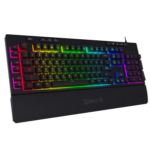 Redragon RGB Wired Membrane Keyboard - Black | K512RGB-1