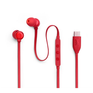 JBL Tune 310C Red Wired USB-C In-Ear Earphones | T310CRED
