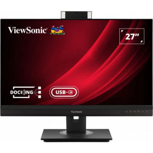 ViewSonic VG2756-2K 27″ QHD Webcam Docking Monitor with Built-in LED Fill Lights and Two-Way Noise-Reduction | VG2756V-2K