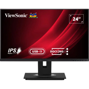 ViewSonic VG2456 24″ Docking Monitor Featuring USB Type-C and Ethernet | VG2456